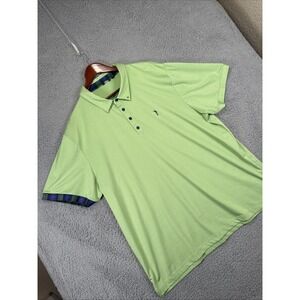 William Murray Polo Shirt Mens 2XL XXL‎ Heather Green Golf Performance Stretch